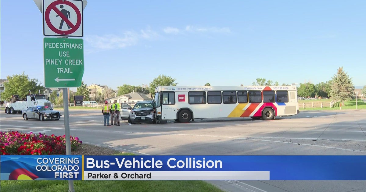 Crash involving RTD bus, several cars on South Parker Road injures