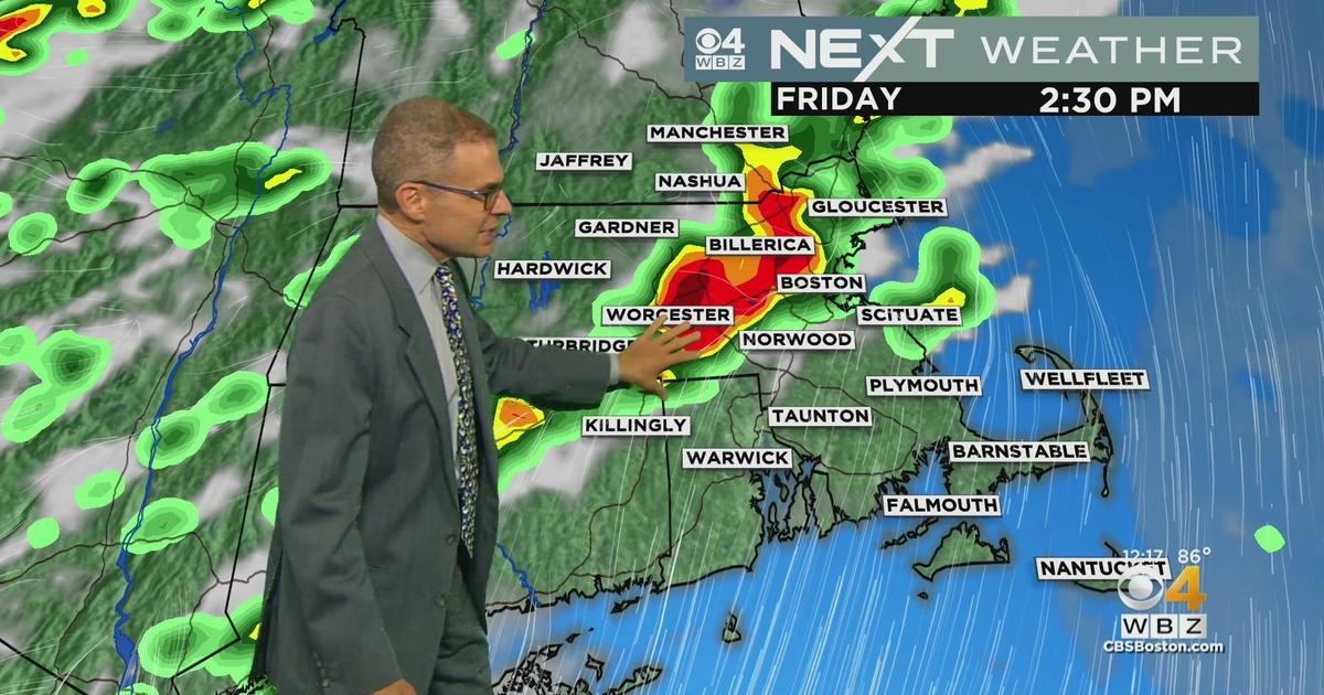 Next Weather WBZ midday forecast for August 25 CBS Boston