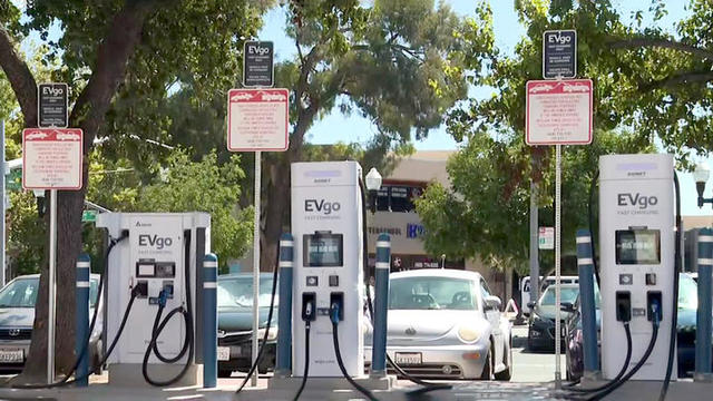 Electric-car charging station 