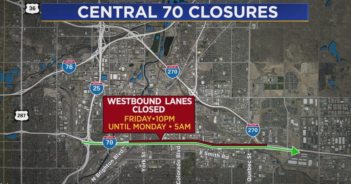 I70 closure ahead westbound lanes will be shut down in Denver area