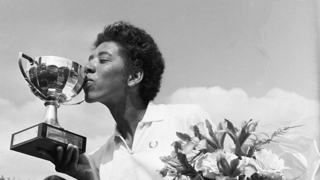 Althea Gibson Kissing Trophy Cup 