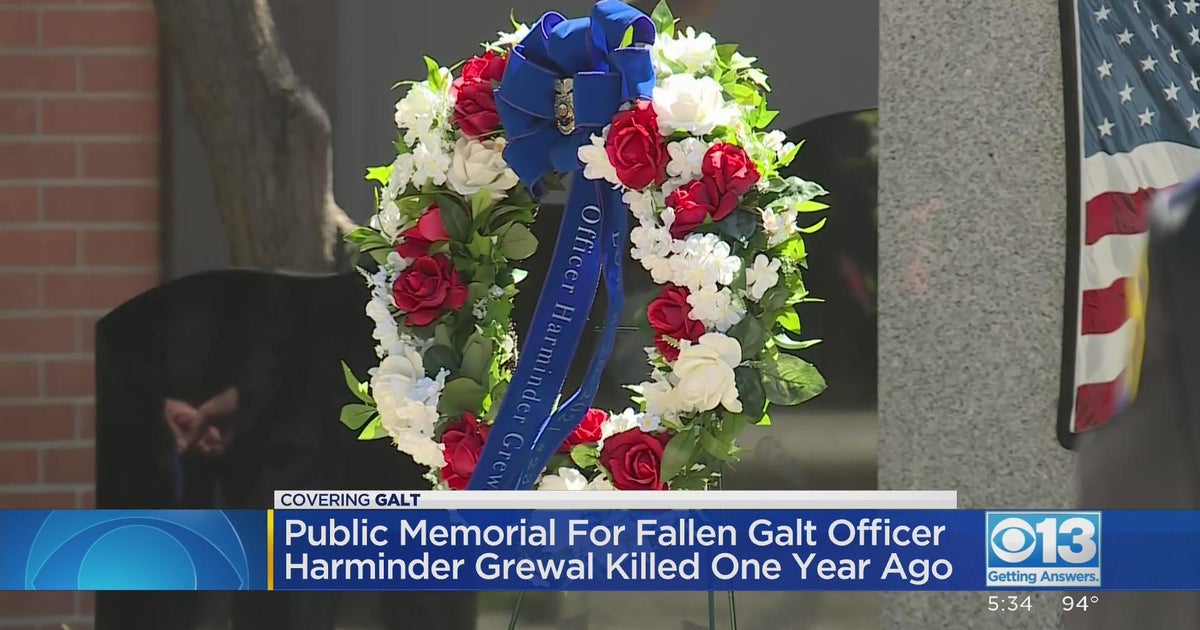 City of Galt pays tribute to a fallen officer who died in a crash in
