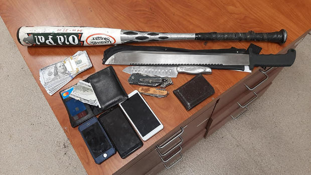 Weapons seized during San Mateo stalking arrest 