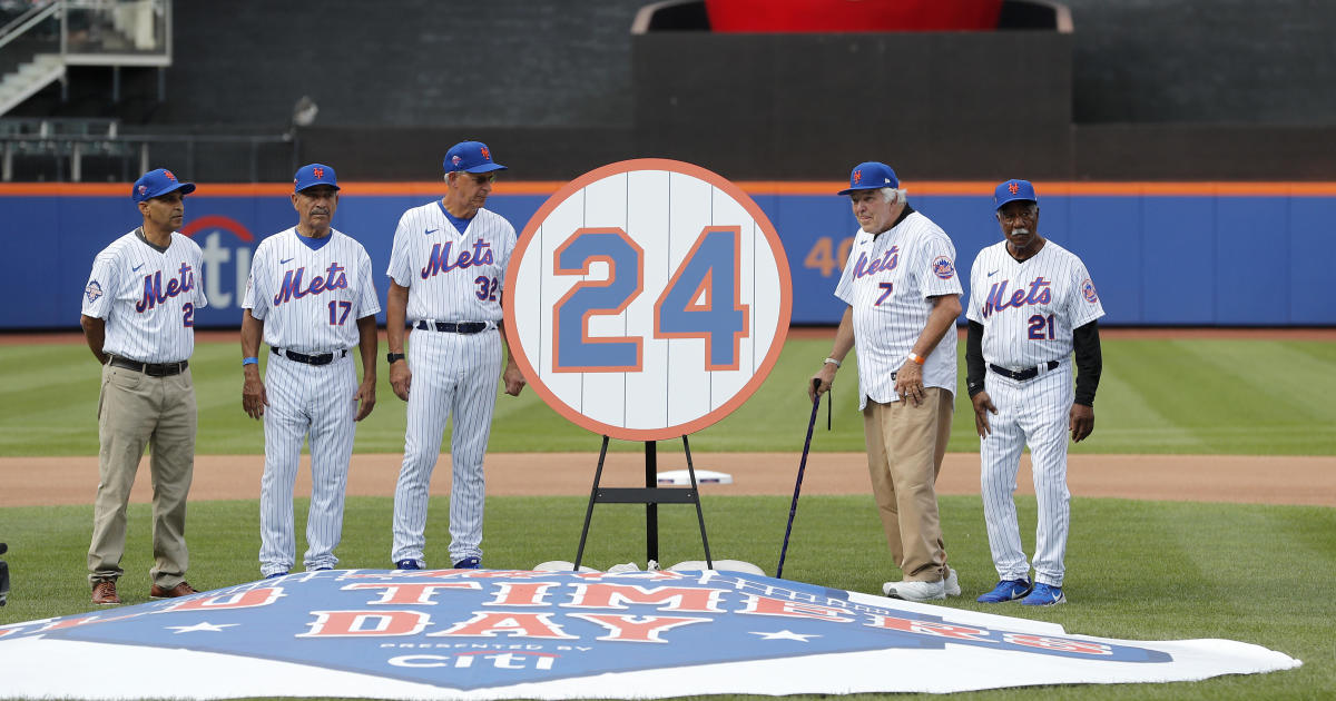 Mets retire Willie Mays' No. 24 as Old-Timers' Day returns - CBS