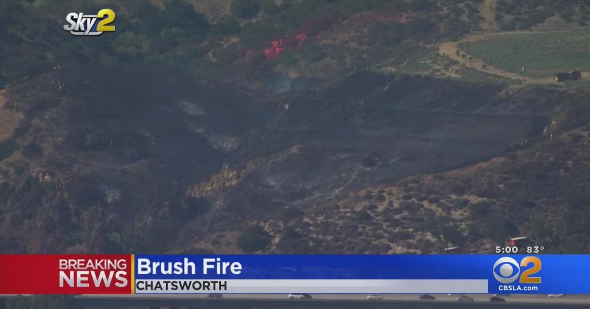 Lafd Crews Contain 10 Acre Brush Fire In Chatsworth Cbs Los Angeles 7598