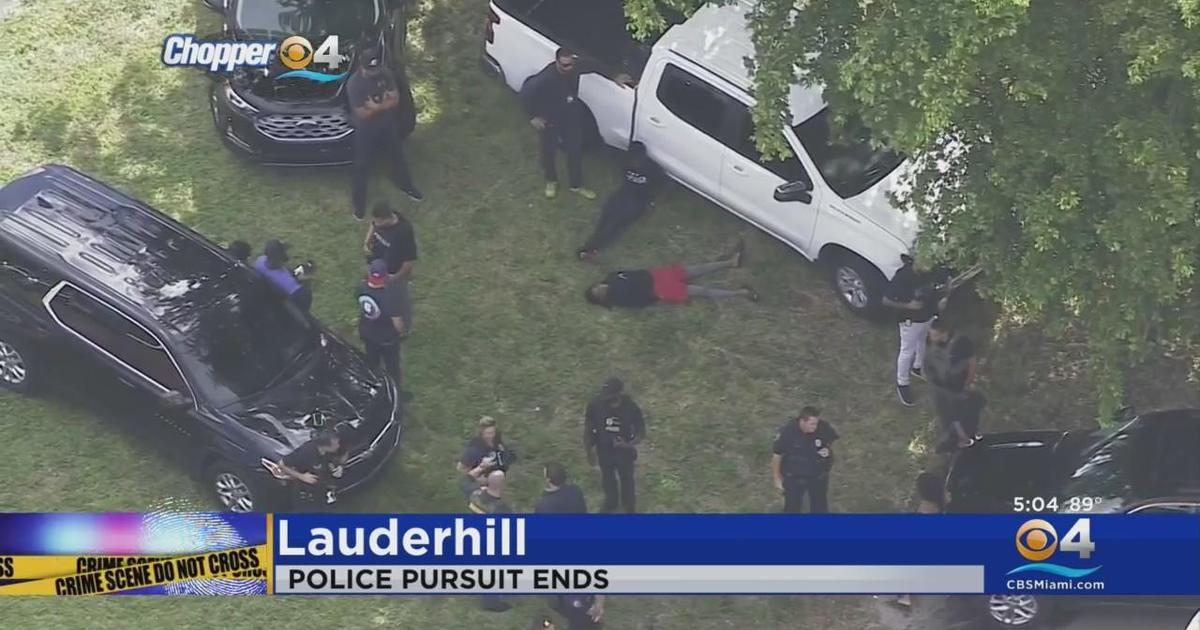 Several In Custody After Suspects That Led Police On Chase Bail Out In Lauderhill Neighborhood