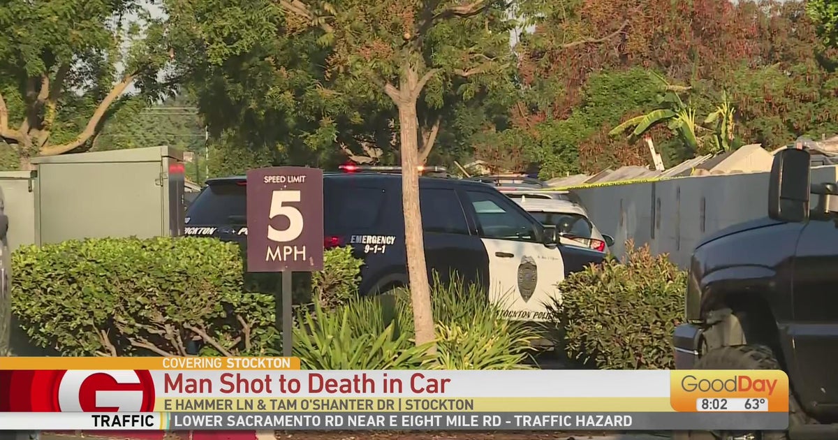 Man shot dead in car in Stockton