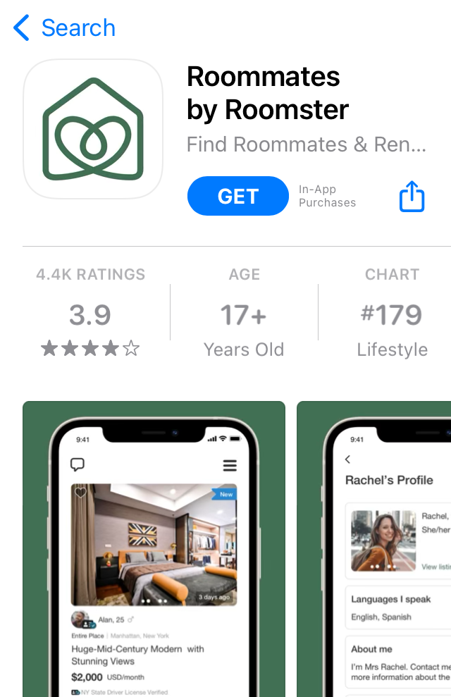 Roomster - Roommates , Roommate Finder & Room shares::Appstore  for Android