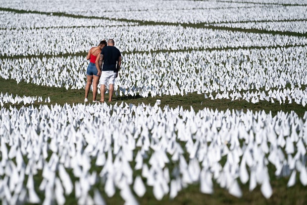 650,000 White Flags Planted On National Mall To Honor American Covid Deaths