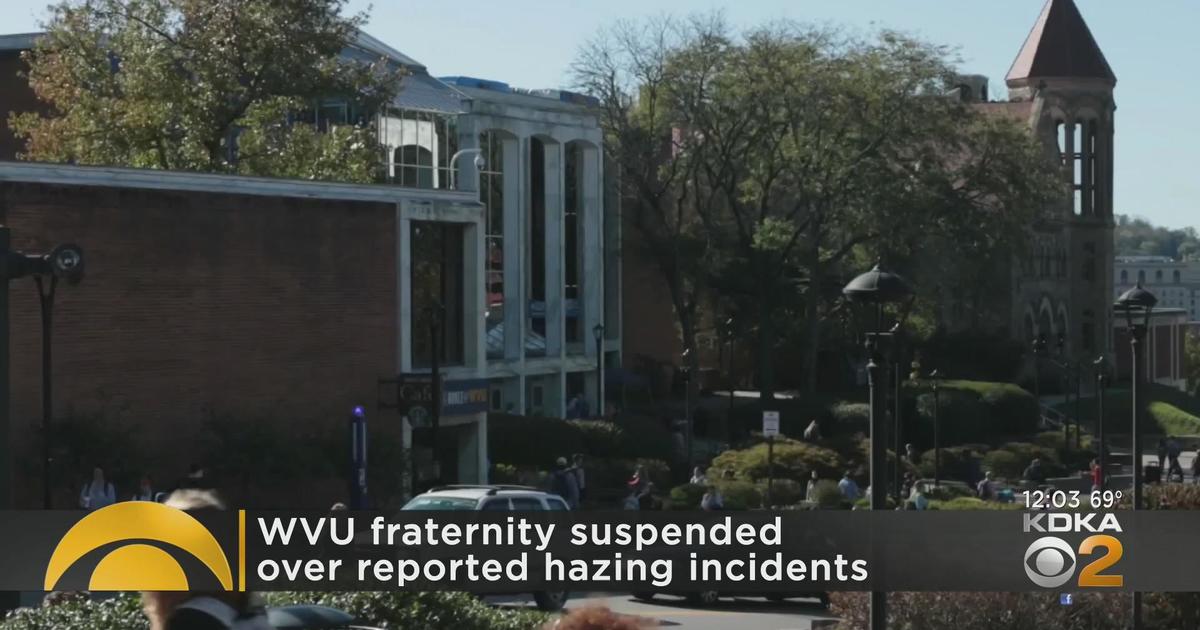 Wvu Fraternity Suspended Over Reported Hazing Incidents Cbs Pittsburgh