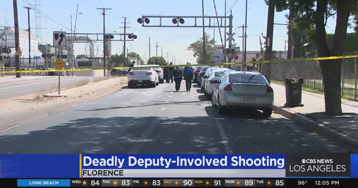 Man shot by deputies in Florence was armed with machete CBS Los Angeles