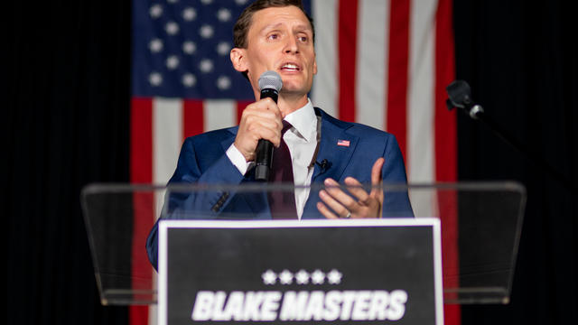 Candidate For Senate Blake Masters Holds Primary Night Event In Chandler, AZ 