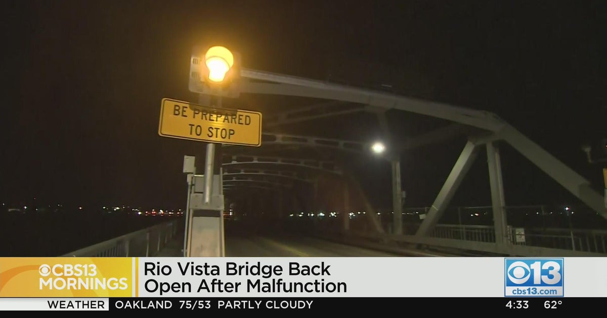 Rio Vista Bridge back open after malfunction