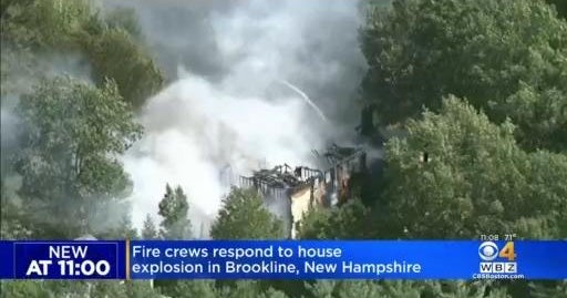 House explodes in Brookline, NH CBS Boston