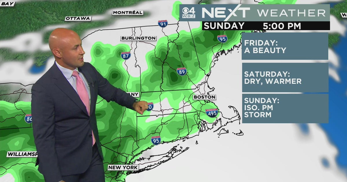 Next Weather: WBZ Evening Forecast For September 1 - CBS Boston