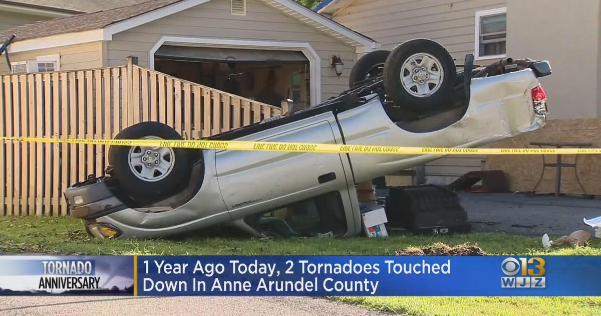 A year ago today, 2 tornadoes touched down in Anne Arundel County CBS