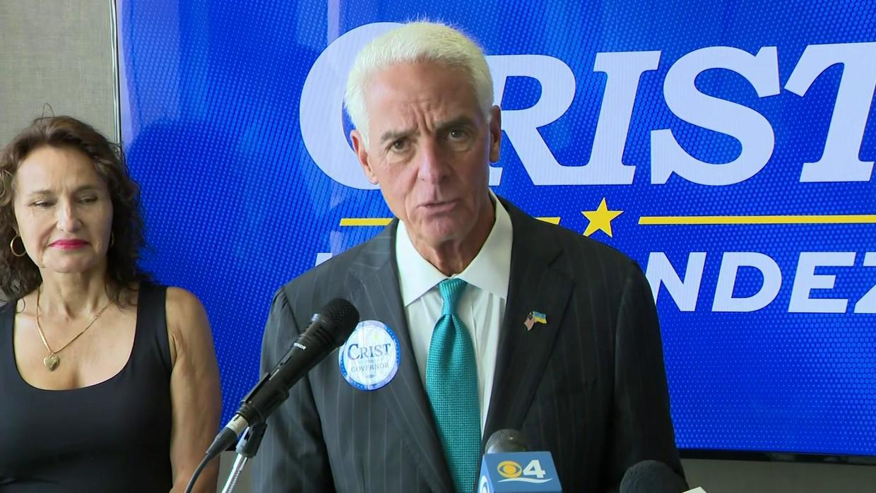 Val Demmings Charlie Crist Make Campaign Stops In Miami Dade Cbs Miami