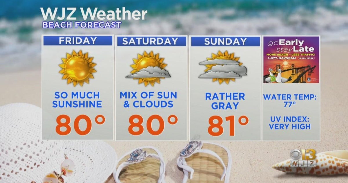 Maryland Forecast: Beautiful start to an easy Labor Day weekend - CBS ...