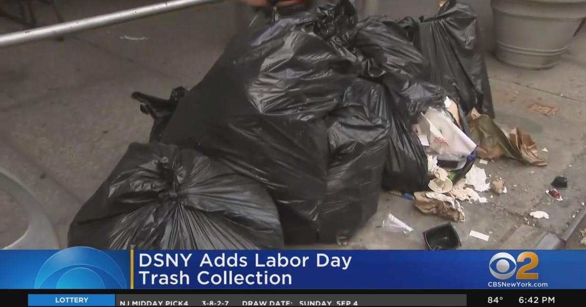 Department of Sanitation to pick up trash on Labor Day - CBS New York