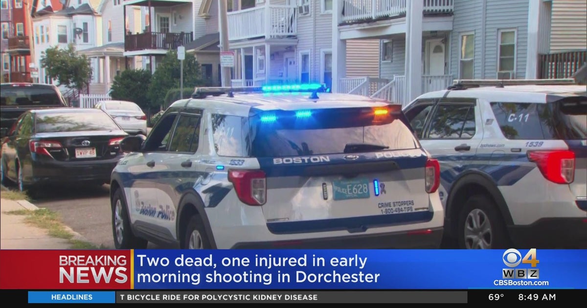2 dead, 1 hurt in overnight Dorchester shooting - CBS Boston