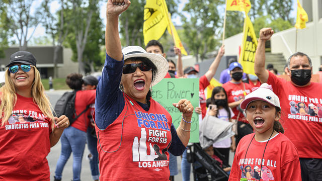AB 257 supporters for fast-food workers caravan through OC 