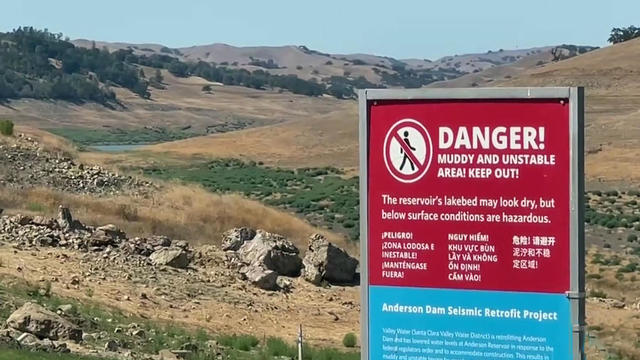 Dangerous Slope at Anderson Reservoir 
