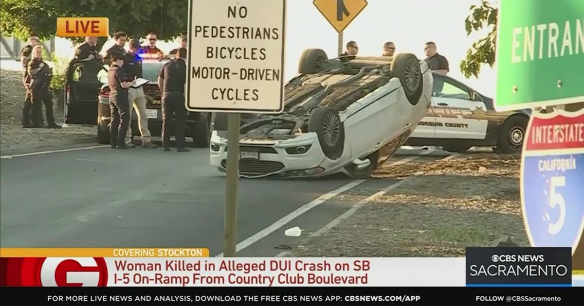 Passenger ejected, killed in crash off Stockton I-5 on-ramp; DUI suspect arrested