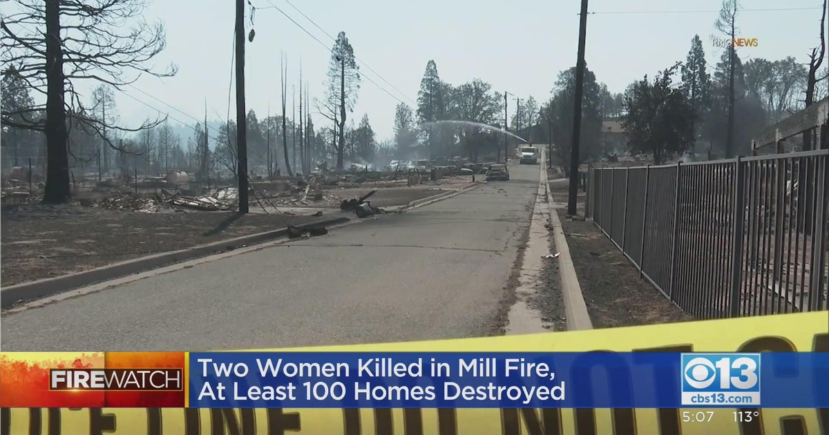 Two women killed, at least 100 homes destroyed in Mill Fire