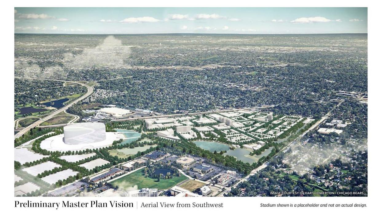 Bears Offer First Look At Plans For Domed Arlington Heights Stadium ...