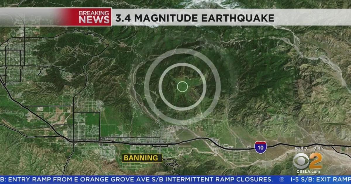 3.4 earthquake hits near Banning