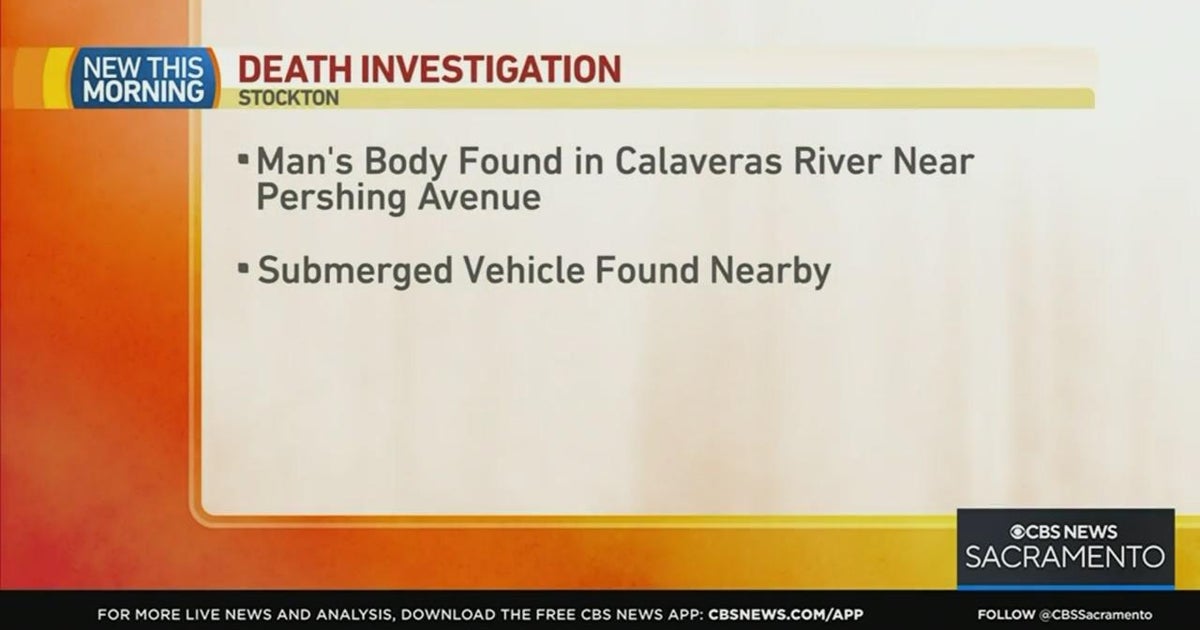 Body, submerged vehicle found in river near Stockton