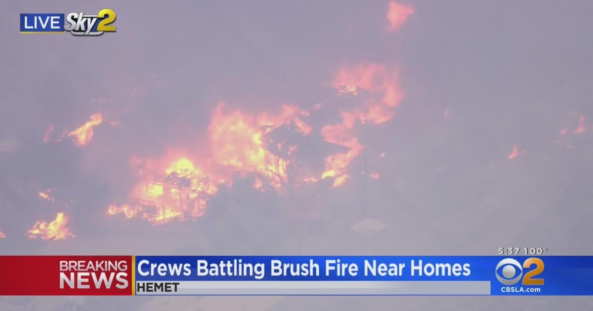 Fairview Fire in Hemet burns several homes CBS Los Angeles