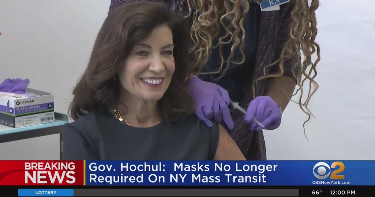 Gov. Hochul Lifts Mass Transit Mask Mandate - CBS New York