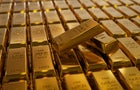Close-up of gold bars 