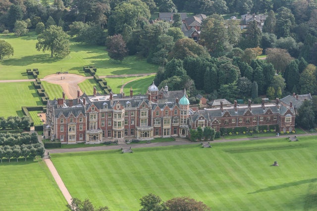 Aerial View Of Sandringham Hall 