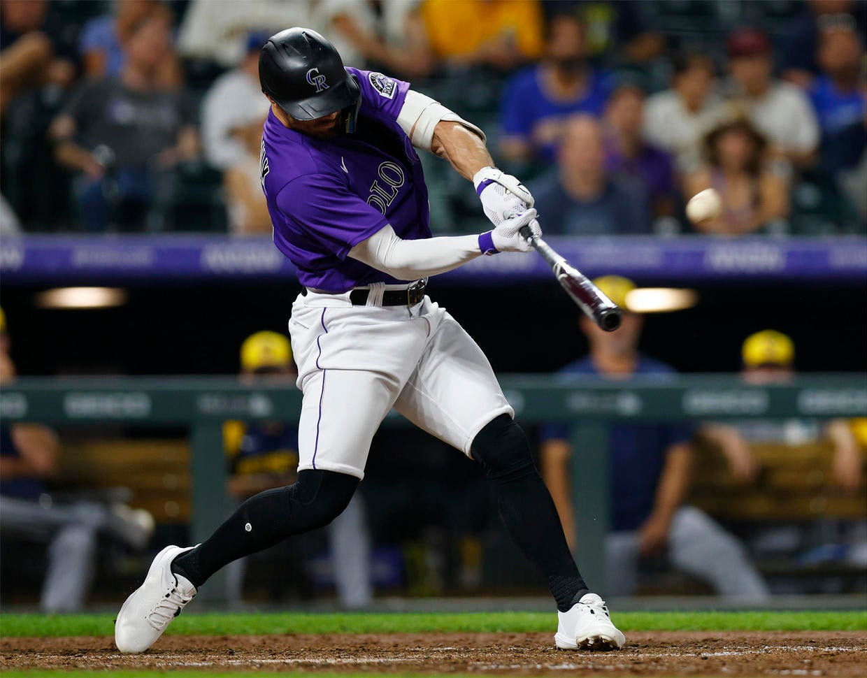 Randal Grichuk, Colorado Rockies defeat Milwaukee Brewers in 10 - CBS ...