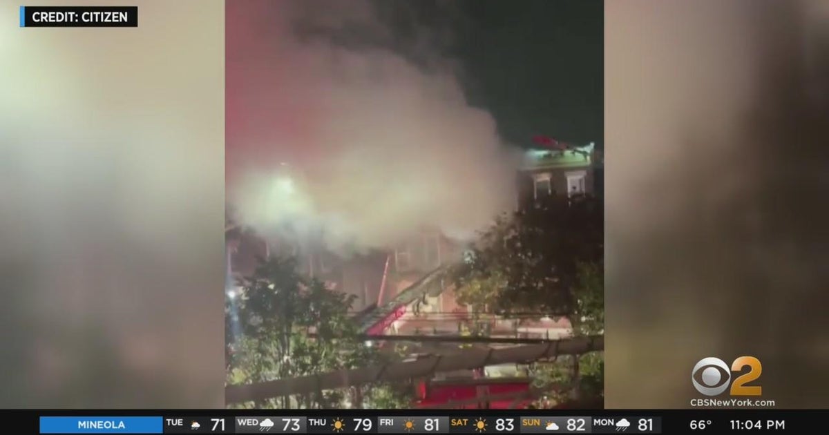 Fire in Astoria building sends 5 people to hospital - CBS New York