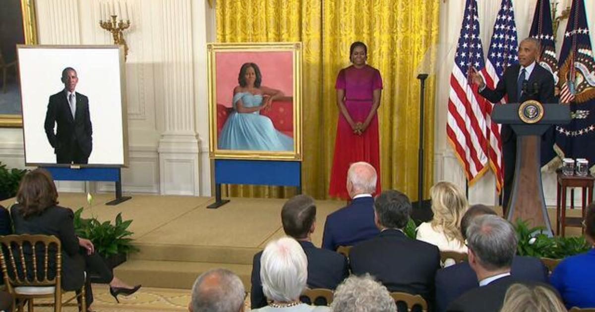 Obama Portraits Unveiled At White House Cbs News 2867