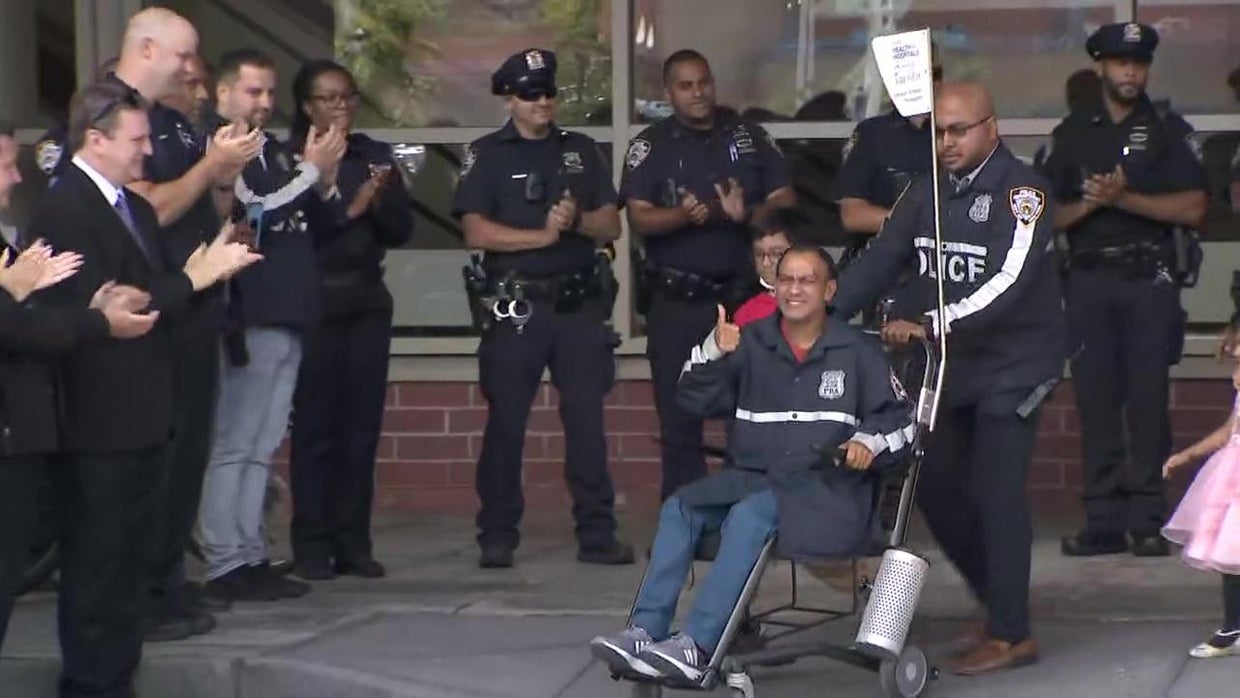 NYPD Officer Muhammed Chowdhury leaves hospital after being attacked ...