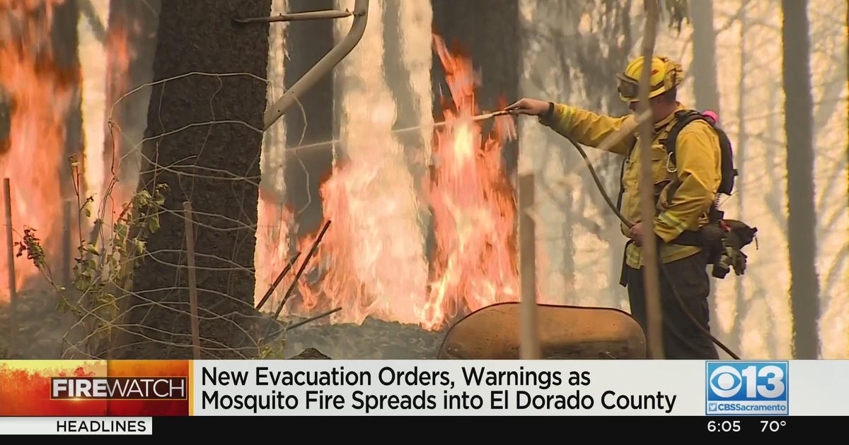 New evacuation orders issued near Mosquito Fire as it continues to grow into El Dorado County