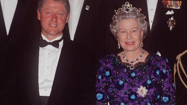 Queen Philip And Bill Clinton 