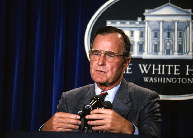President Bush Speaks To Press 