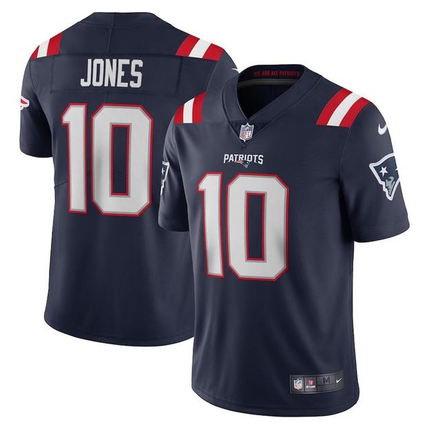 Men's New England Patriots Mac Jones Nike Navy Vapor Limited jersey 