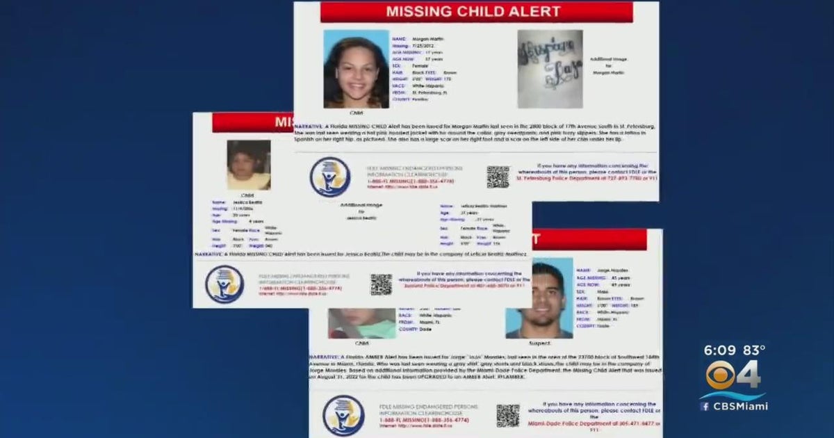 Monday marked Missing Children's Day in Florida - CBS Miami