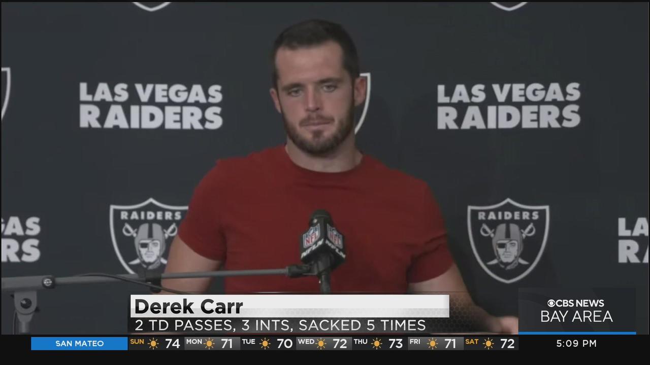 carr: Derek Carr talks jokingly about fallout with Las Vegas Raiders - The  Economic Times