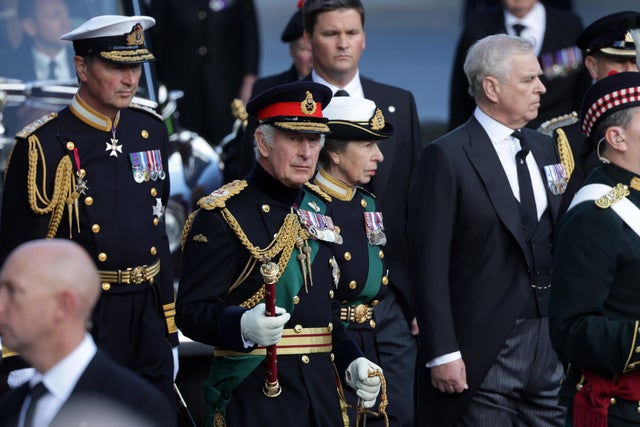 Procession Of Her Majesty The Queen Elizabeth II's Coffin To St Giles Cathedral 