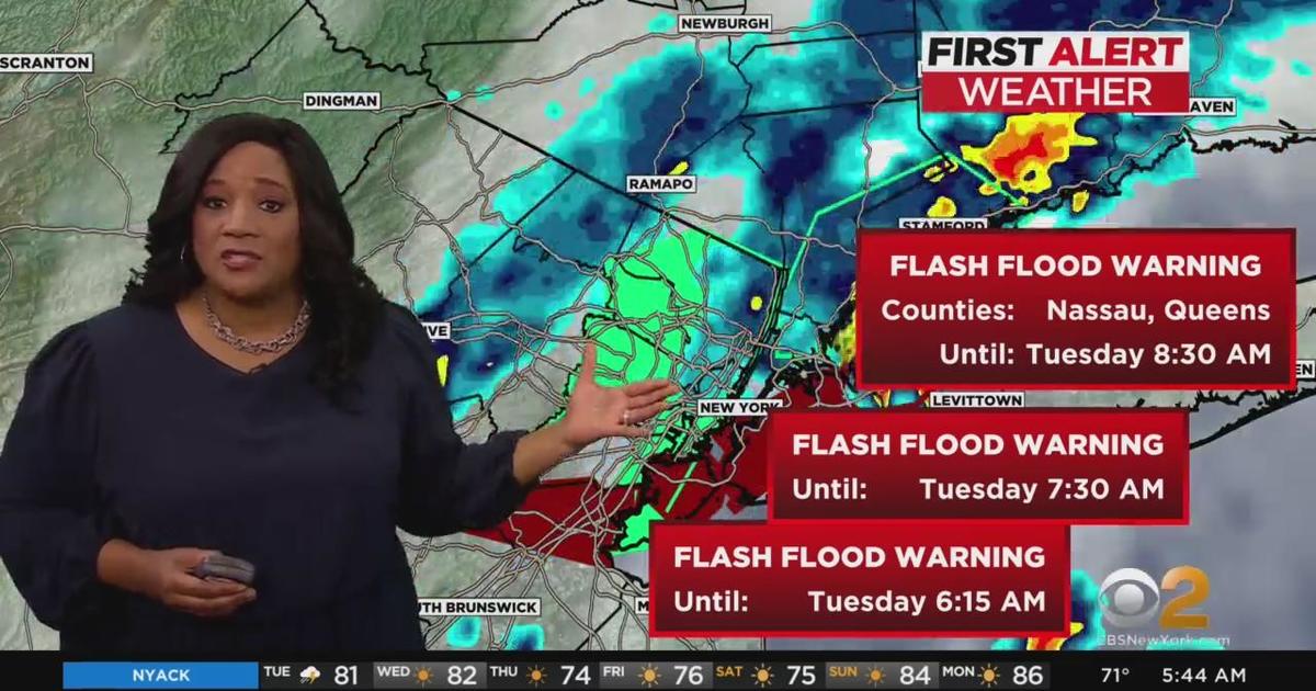 First Alert Weather: Flash Flood Warning - CBS New York