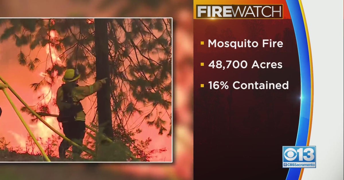 Containment on Mosquito fire increases to 16% and 25 single residences destroyed