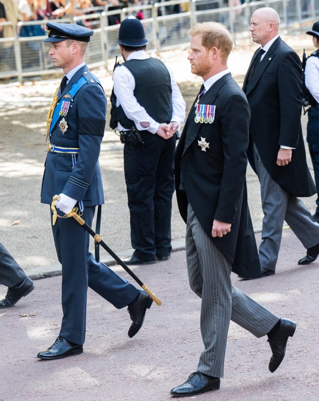 The Coffin Carrying Queen Elizabeth II Is Transferred From Buckingham Palace To The Palace Of Westminster 