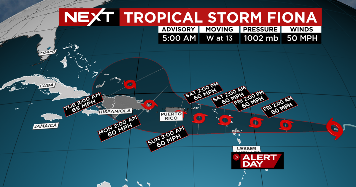 Tracking The Tropics: Tropical Storm Fiona forms in Central Atlantic